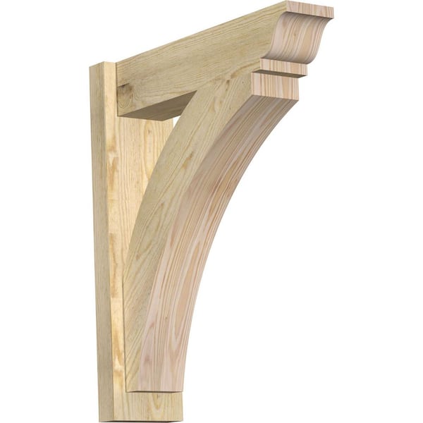 Ekena Millwork 6 in. x 26 in. x 22 in. Douglas Fir Thorton Traditional Rough Sawn Outlooker
