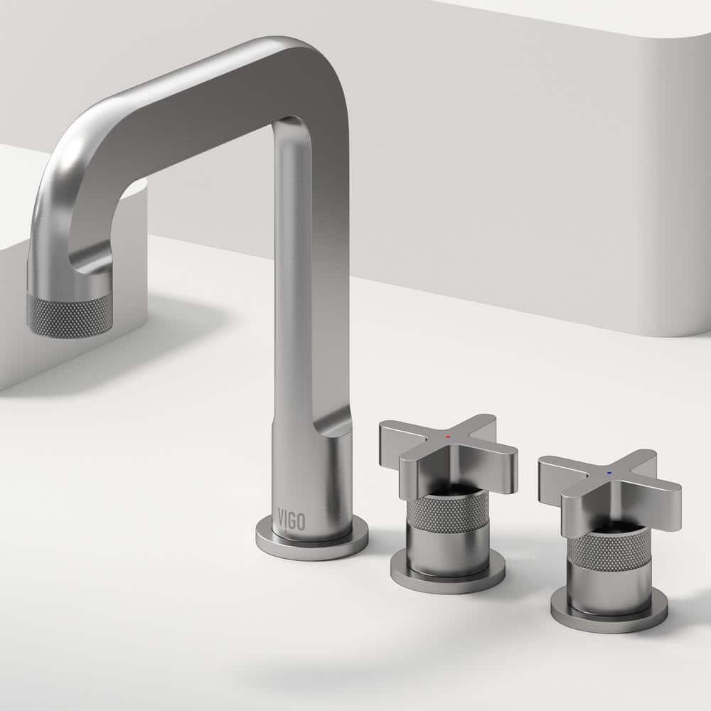 Wythe Urban Aesthetic Brushed Nickel Widespread Bathroom Faucet