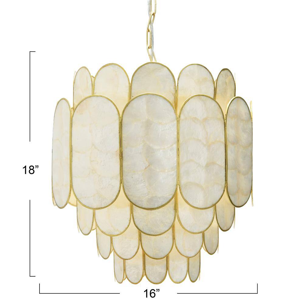 Round Capiz Shell Lighting - A Storied Style