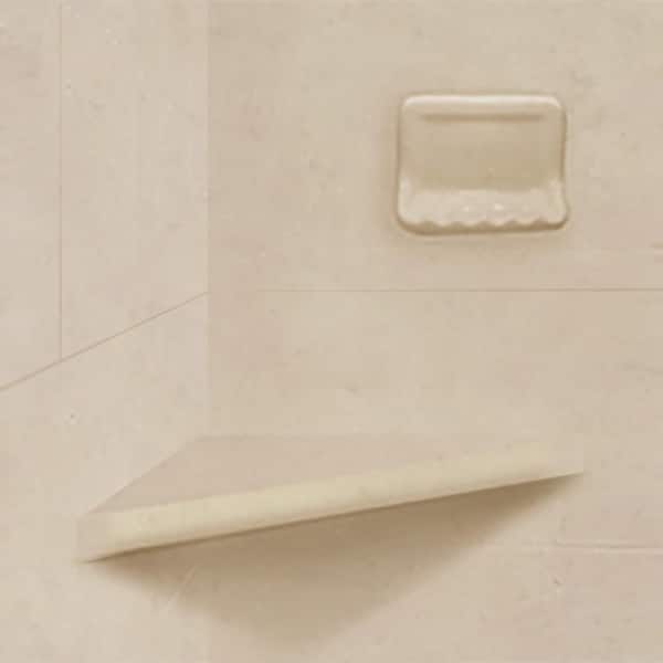 Lavish 35-1/2 in. x 35-1/2 in. x 86 in. Corner Drain Corner Shower Stall  Kit in White with Easy Fit Drain