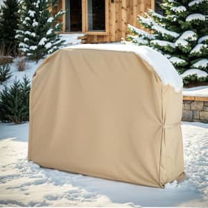 Thalric Beige Weather Resistant Outdoor BBQ Grill Cover