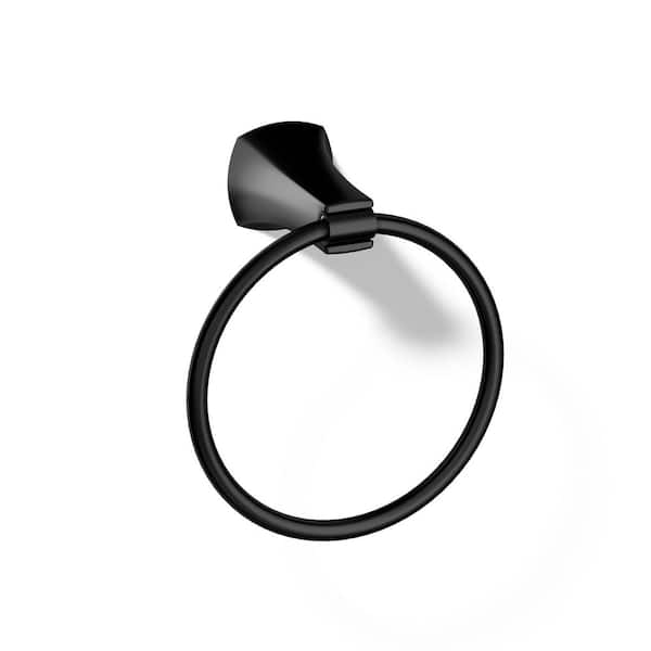 Rubicon Towel Ring in Matte Black