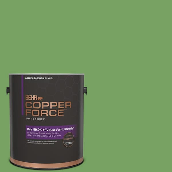 COPPER FORCE 1 gal. #MQ4-47 Parakeet Eggshell Enamel Virucidal and Antibacterial Interior Paint & Primer