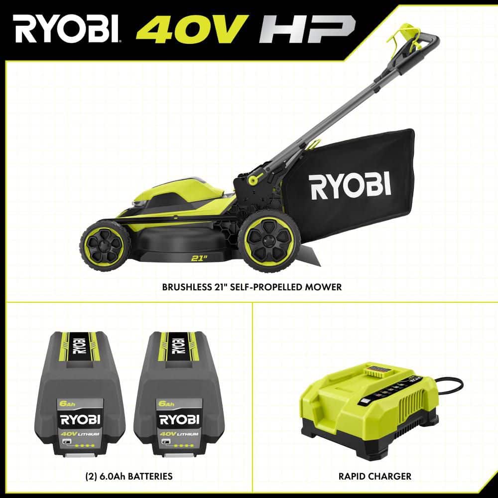 40V HP Brushless 21in Cordless Lawn Mower - rated 4.4704 stars from 2143 reviews