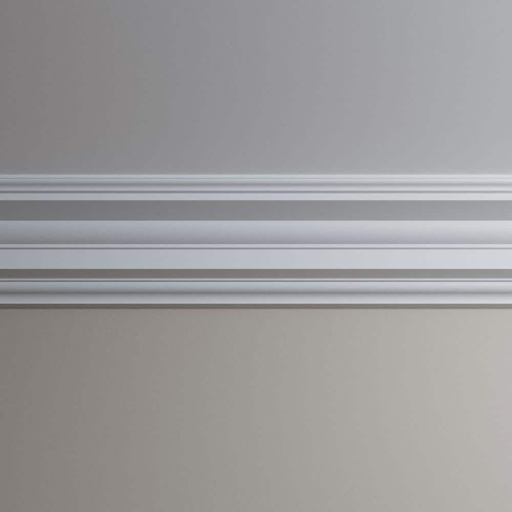 Ethan 96" Gray Polyurethane Crown Moulding