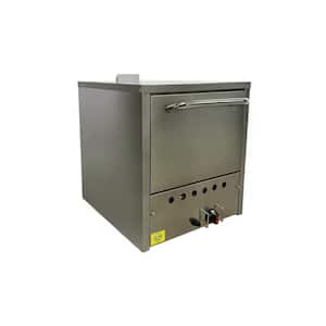 24.5 in. Commercial NSF 3150W Pizza Oven Double Deck Bakery Fire Stone EO19P Stainless Steel