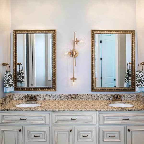 LNC Modern Gold Bathroom Vanity Light 3-Light Decorative Cluster