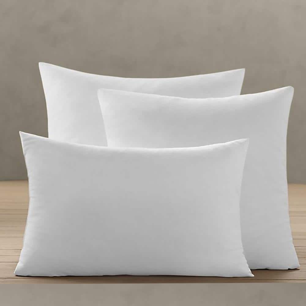 Silver Square Polyester Throw Pillow Insert 24 x 24