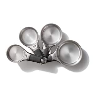 4-Piece Stainless Steel Measuring Cup Set with Magnetic Snaps