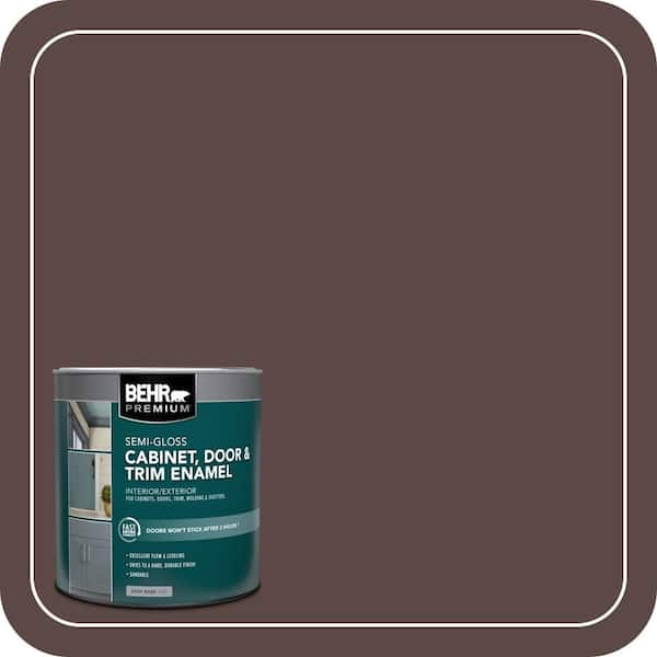 1 qt. #MQ1-58 Chocolate Soul Semi-Gloss Enamel Interior/Exterior Cabinet, Door & Trim Paint