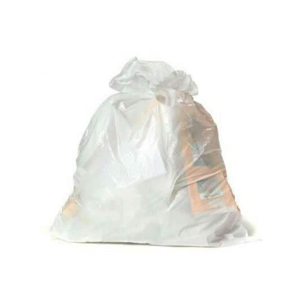 Plasticplace 22 in. x 22 in. 8 Gal. White Trash Bags, 0.7 mil (100-Count)  W8DSWHJR100 - The Home Depot