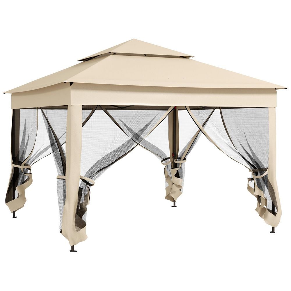 10.7 ft. x 10.7 ft. Pop Up Gazebo Outdoor Canopy Shelter