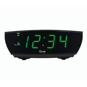 Green LED 0.9 In. Digital Alarm Clock