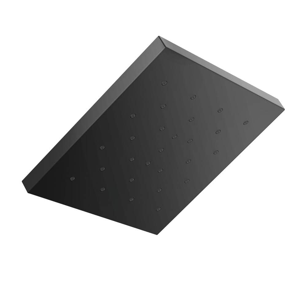 1-Spray Patterns 1.75 GPM 12 in. Wall Mount Fixed Shower Head with H2Okinetic in Matte Black price history on PriceWatchPro