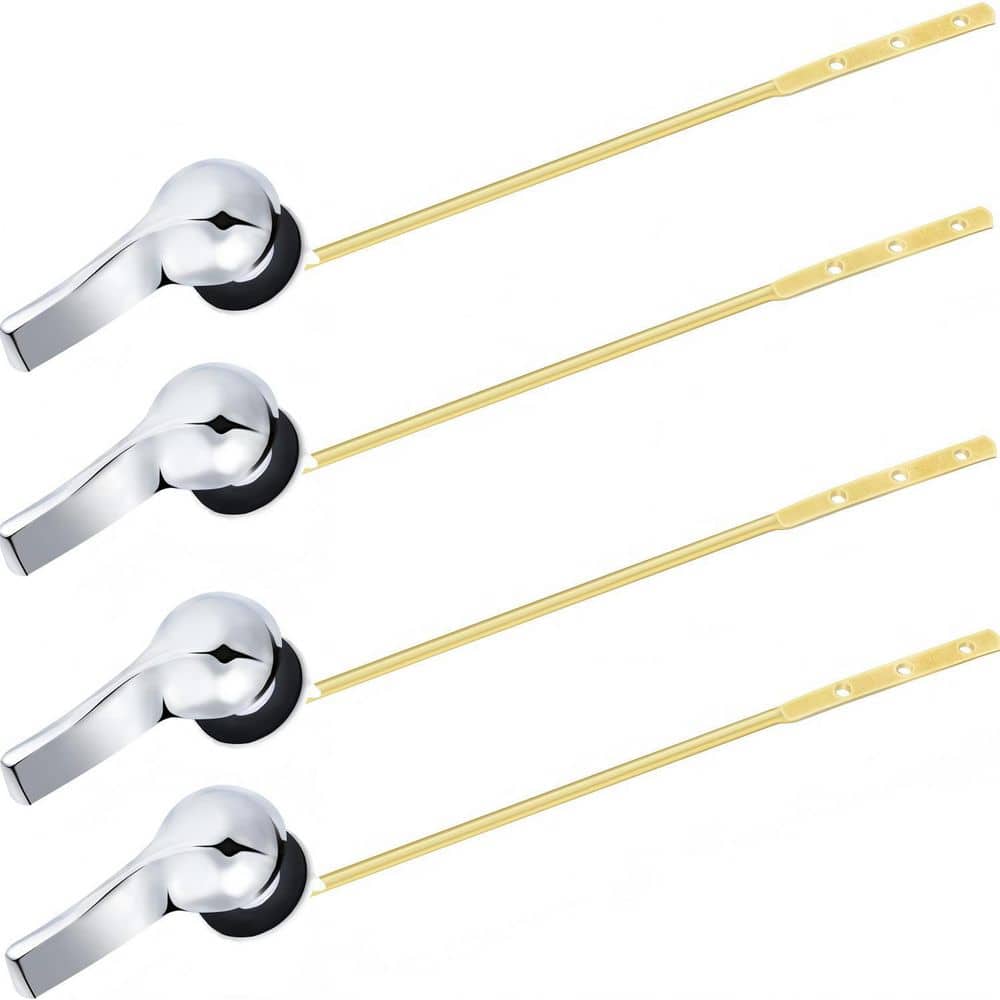 4 Pieces Toilet Tank Handle Flush Lever Replacement Universal Flush Lever Finish Handle for Most Front Mount Toilet price history on PriceWatchPro
