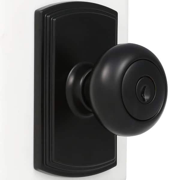 Italian Collection Santo Black Keyed Entry Door Knob Italian Collection Santo Black Keyed Entry Door Knob