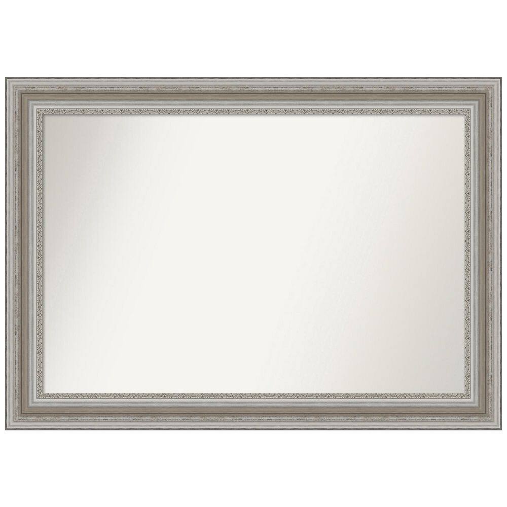 Parlor Silver 41.5 in. W x 29.5 in. H Rectangle Non-Beveled Framed Wall Mirror in Silver price history on PriceWatchPro
