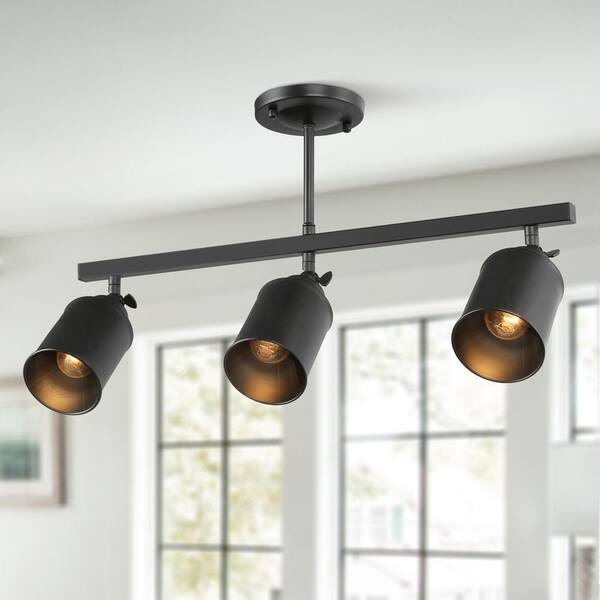 Lnc Black Modern Linear Fixed Track, Industrial Style Ceiling Light Fixtures