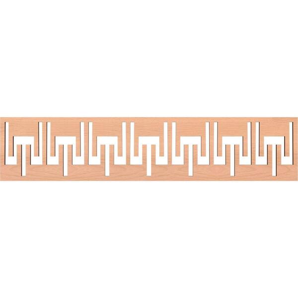 Ekena Millwork Victory Fretwork 0.375 in. D x 46.75 in. W x 10 in. L Alder Wood Panel Moulding