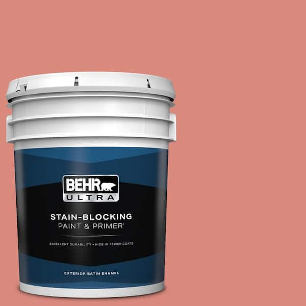 BEHR ULTRA 5 gal. #M170-5 Indian Sunset Satin Enamel Exterior Paint & Primer