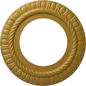 1/2 in. x 10-5/8 in. x 10-5/8 in. Polyurethane Claremont Ceiling Medallion, Pharaohs Gold