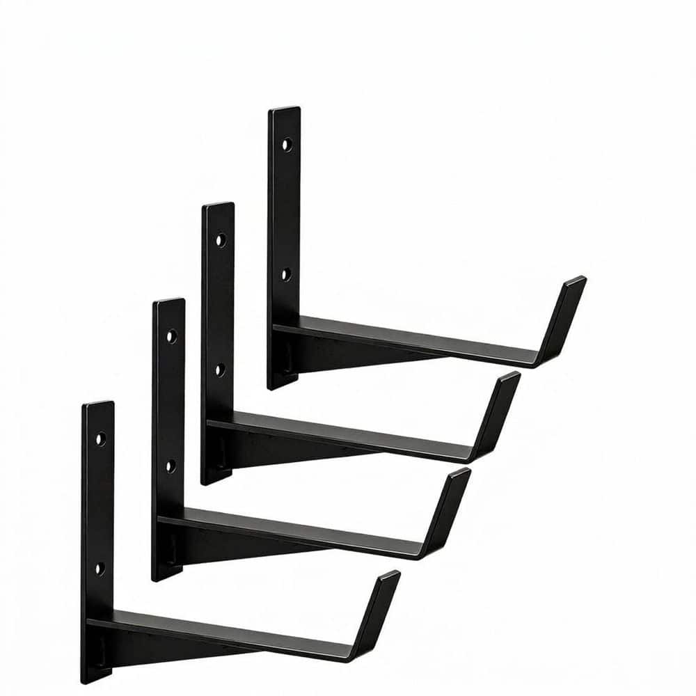 Metal Planter Box Brackets with Heavy Duty Load-Bearing Structure for Wall Mounting Railings Balcony Fences Black 4 Pack price history on PriceWatchPro