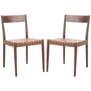 Eluned Cognac/Brown 31.5 in. Wood Dining Chair (Set of 2)