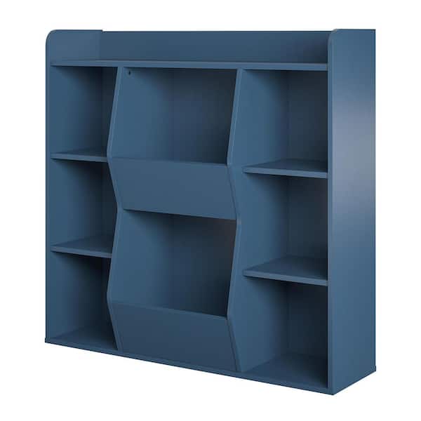 9 Shelf Bookcase With Toy Storage Bins, Bookcase With Bins Storage