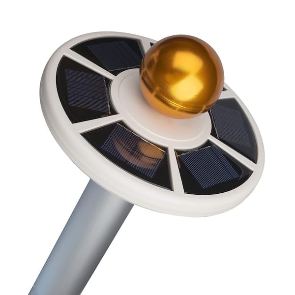 4 in. Adjustable Solar Flag Pole Light 1-Pack