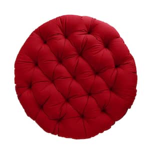 48 in. x 48 in. x 4 in. Indoor Papasan Cushion in Red