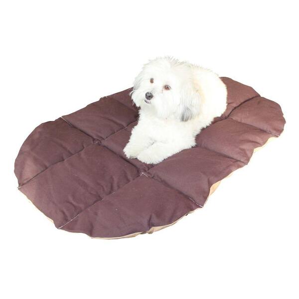 ABO Gear 27 in. x 40 in. x 1 in. Heavy Duty Cotton Canvas Eco Travel Bed for Any Size Pet