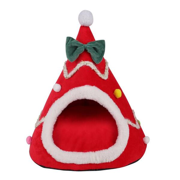 cenadinz Small Red Cat Sleeping Bed