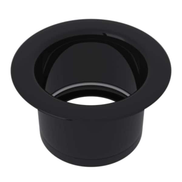 ROHL 0.25 in. x 2.5 in. Extended Disposal Flange or Throat for Fireclay Sinks in Black