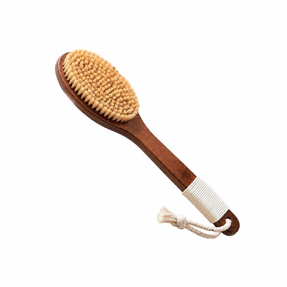 16 in Curved Long Handle Shower Back Scrubber with Hanging Loop, Stiff Sisal Hair Bath Brush price history on PriceWatchPro