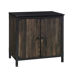 Foundry Road Carbon Oak Commercial Accent Cabinet with Melamine Top and Metal Frame