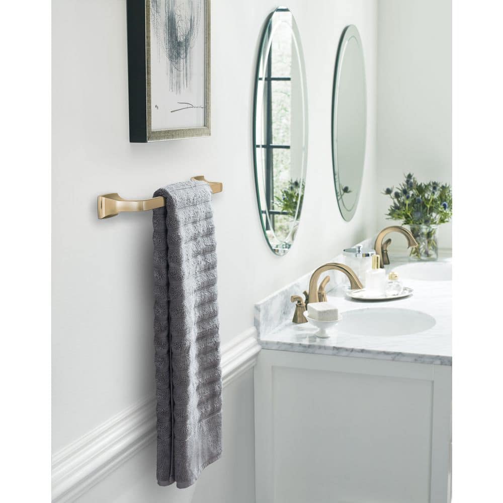Highland Ridge 18" Champagne Bronze Wall Mounted Towel Bar