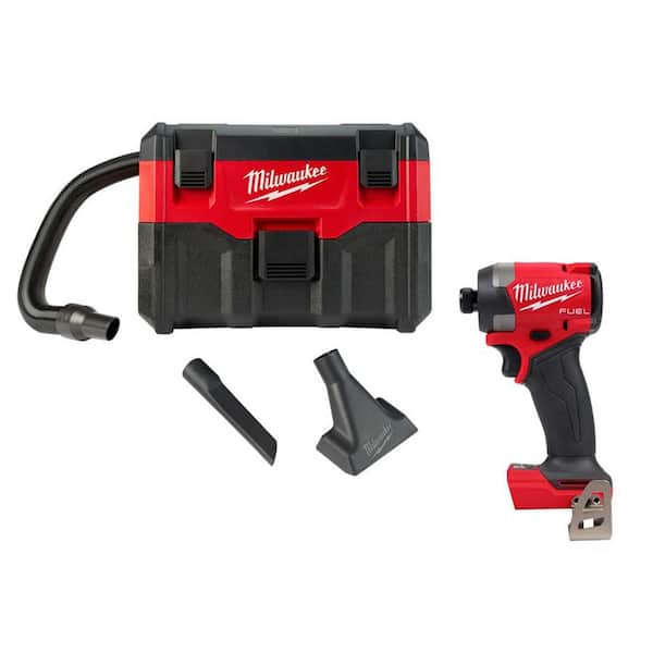 M18 18-Volt 2 Gal. Lithium-Ion Cordless Wet/Dry Vacuum with M18 FUEL 18-Volt Impact Driver