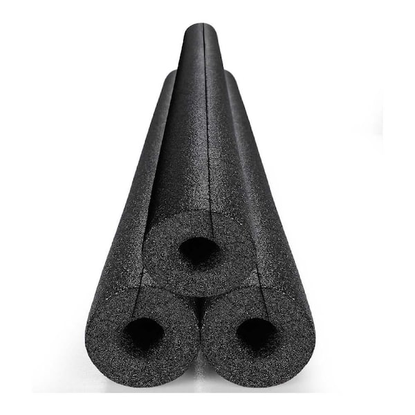 48-Black Foam Pool Noodles Jumbo Size 3-Pack - EPE Foam Material for Swimming Floating Craft Projects Padding Bumper