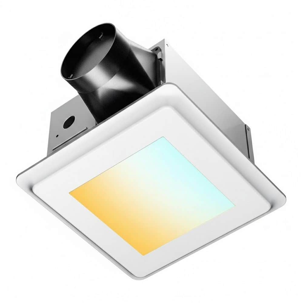 Bathroom Exhaust Fan with Light 110CFM Quiet Operation Adjustable Color Temperature Ceiling Mount 1-Piece price history on PriceWatchPro