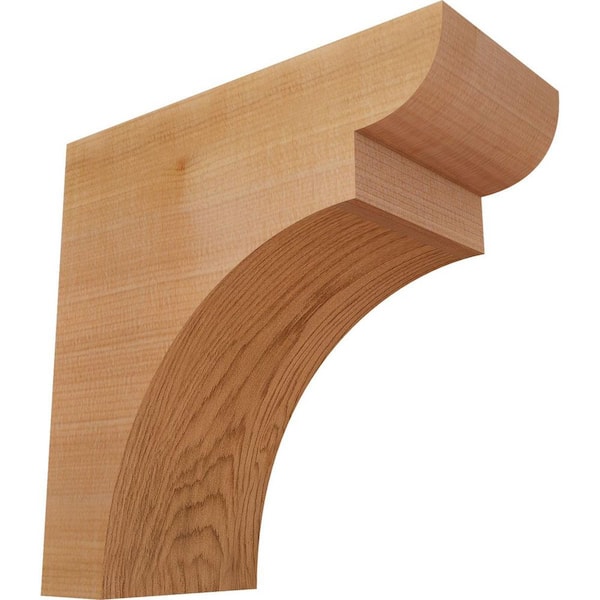 Ekena Millwork 3-1/2 in. x 8 in. x 8 in. Western Red Cedar Yorktown Smooth Corbel