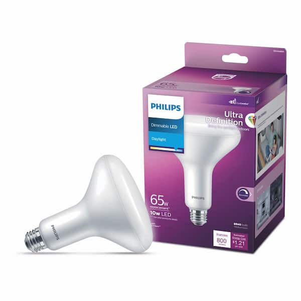 Philips 65-Watt Equivalent BR40 Ultra-Definition Dimmable E26 LED Light Bulb Soft White with Daylight 5000K (1-Pack)