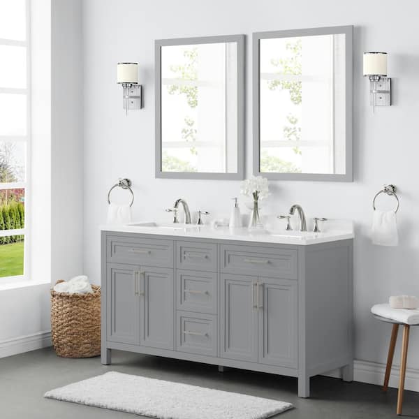 home depot bathroom vanity with sink and mirror