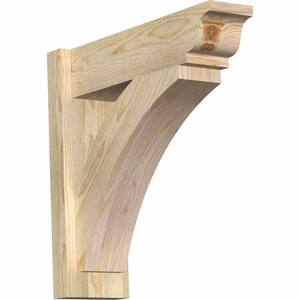 6 in. x 20 in. x 20 in. Douglas Fir Thorton Traditional Rough Sawn Outlooker