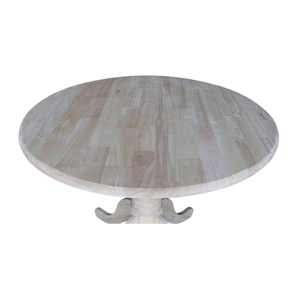 Elegant French Country 36" Round Extendable Wood Dining Table
