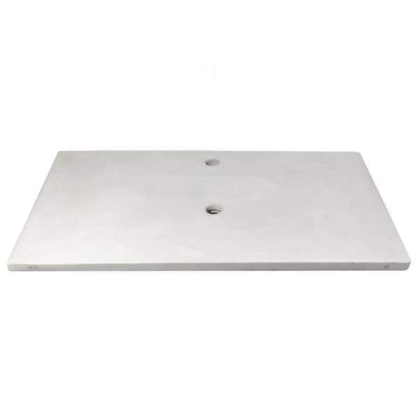 Eden Bath 37 in. W x 22 in. D Concrete Vanity Top in Light Gray