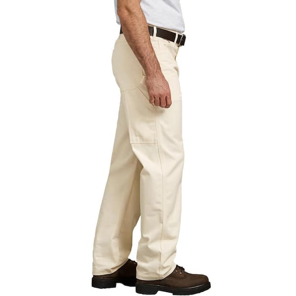 Dickies Men's Natural Beige Relaxed Fit Straight Leg Cotton Painter's Pants 44x30 1953NT4430 - The Home