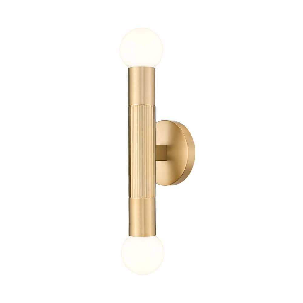 UPC 685659206111 product image for Stari 2-Light Modern Gold Wall Sconce with No Shade | upcitemdb.com