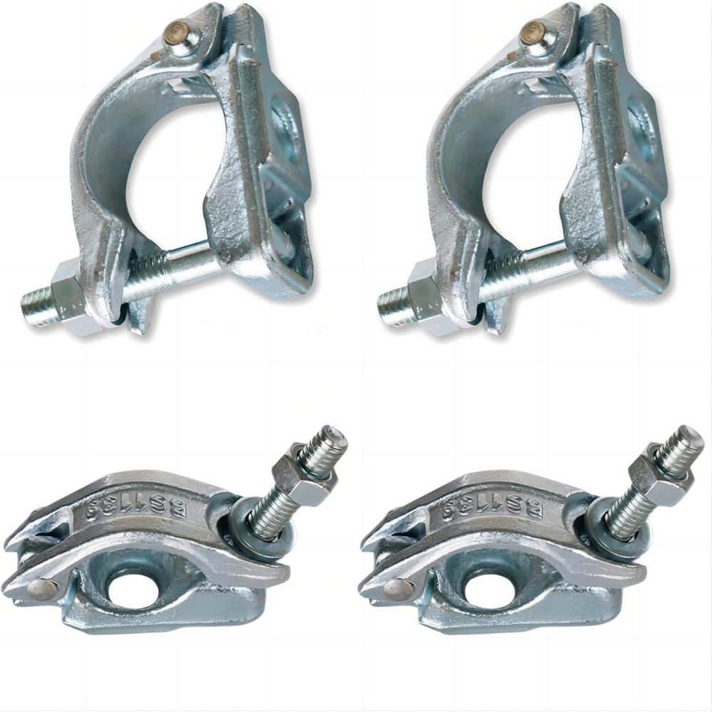 4 Pack Forged Steel Pipe Clamps 1.65 to 1.9 OD Tube Scaffolding Single Couplers Durable Heavy Duty price history on PriceWatchPro