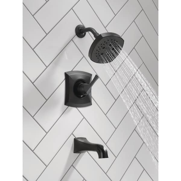 Delta Pierce Single-Handle 5-Spray Tub and Shower Faucet in Matte