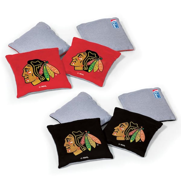 Wild Sports Chicago Blackhawks 16 oz. Dual-Sided Bean Bags (8-Pack)